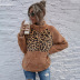  leopard print stitching long-sleeved plush jacket  NSDF5195