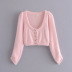  autumn French sweet mohair sweater women s plush pink sweater  NSAM5262
