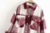 wholesale winter plaid blouse jacket top NSAM5276