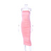 Solid Color Sexy Suspender Slim Pleated Dress NSAG5292