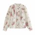 summer floral print women s blouse  NSAM5374