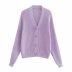 wholesale summer purple drop shoulder sleeve women s knitted cardigan sweater coat NSAM5376