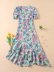  retro printed floral dress  NSAM5381