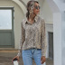 autumn and winter long-sleeved loose printed women shirt NSYD5402