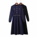  knitted long-sleeved slim dress NSAM5432