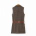 fashion woven collar waist slimming vest  NSAM5466