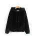 wholesale autumn faux leather black fur women s jacket NSAM5470