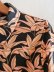 autumn button lapel tie waist printed shirt dress NSAM5478