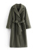 wholesale chaqueta mujer cuello de traje de longitud media otoño e invierno abrigo de cachemira de doble cara NSAM5509