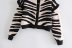 wholesale autumn zebra pattern thickened ruffled women s knitted cardigan NSAM5538
