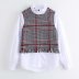 autumn tweed stitching blouse  NSAM5542