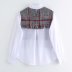 autumn tweed stitching blouse  NSAM5542