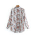 autumn retro tiger pattern women s printed shirt  NSAM5552