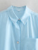 autumn gold button women s mid-length shirt  NSAM5620