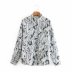 wholesale autumn character print shirt personalized design blouse top NSAM5645