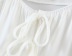 Autumn Retro Gentle Style Girl Bandage Cream Color Korean Velvet Shirt NSAM5686