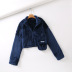 Autumn Bear Tsai Short Tooling Zipper Pocket Double Sided Plush Jacket NSAM5703