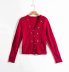 autumn and winter French retro embroidery women s knitted cardigan jacket  NSAM5722