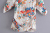  floral print pleated mini dress NSAM5734