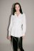 camisa de solapa con textura de satén de seda para mujer NSAM5737