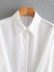 ladies silk satin texture lapel shirt  NSAM5737