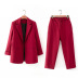 Al por mayor blazer de mujer traje de botón de puño rojo otoño NSAM5754