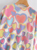 peach heart pink pullover sweater NSAM5761