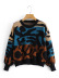 color leopard pullover base sweater NSAM5762