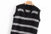 autumn long color matching striped women s vest  NSAM5765