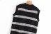 autumn long color matching striped women s vest  NSAM5765