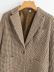 wholesale autumn button mid-length houndstooth suit NSAM5766
