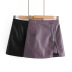 early autumn new high waist bag hip zipper a-line PU leather skirt NSAM5768