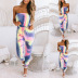 printed chest wrap casual jumpsuit NSKX5810