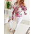 women s autumn and winter new hot style tie-dye printing hooded lace-up long-sleeved sweater NSKX5818