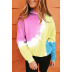 printing contrast color loose casual sports long-sleeved hooded sweater  NSKX5918