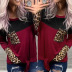 autumn and winter new hot style women s long-sleeved stitching round neck T-shirt top NSKX5975