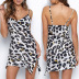 summer new leopard print sexy sling slim dress NSYD6024