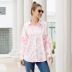 autumn new women s print long sleeve lapel shirt  NSKX6073
