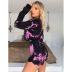 hot style women s sexy long-sleeved drawstring shorts casual two-piece suit NSKX6233