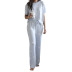 new hot models women s printed two-piece pajamas suit home service NSKX6243
