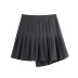autumn wide pleated mini skirt  NSAM6250