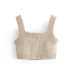 wholesale autumn costume jewelry button knitted camisole top  NSAM6257