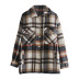 wholesale autumn plaid style casual women s shirt woolen jacket NSAM6285