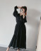 Wholesale Autumn Tulle Midi Long Sleeve Dress NSAM6290