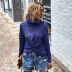fashion new high-neck solid color sweater wholesale NSKA1853