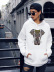 autumn and winter women s popular elephant print casual hooded sweater NSSN1860