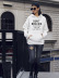 autumn and winter women s street casual hooded sweater hot letters NSSN1880