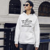 autumn and winter women s street casual hooded sweater letter printing NSSN1882