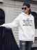 autumn and winter women s street casual hooded sweater letter printing NSSN1882