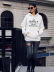 autumn and winter women s street casual hooded sweater letter printing NSSN1882